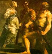 Giuseppe Maria Crespi Aeneas with the Sybil Charon oil painting reproduction